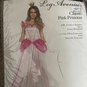 NWT Leg Avenue Classic Pink Princess Costume
